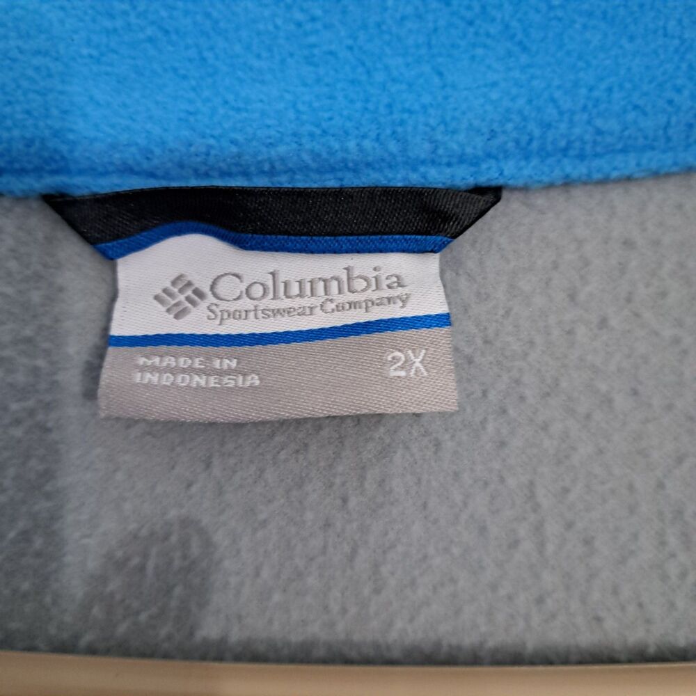 Columbia  blue and grey fleece jacket womans 2X - Picture 4 of 7